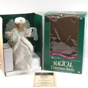 Trim A Home Magical Christmas Angel FiberOptic Tree Topper Hailey 15in SEE VIDEO